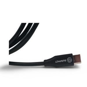 Sunpact USB-C Outdoor Kabel – 1,5 m – IP67 – beidseitig USB-C – gewinkelt & gerade – extra robust