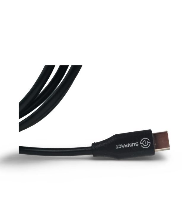 Sunpact USB-C Outdoor Kabel – 1,5 m – IP67 – beidseitig USB-C – gewinkelt & gerade – extra robust
