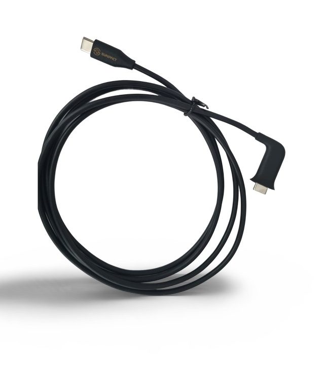 Sunpact USB-C Outdoor Kabel – 1,5 m – IP67 – beidseitig USB-C – gewinkelt & gerade – extra robust – Bild 4