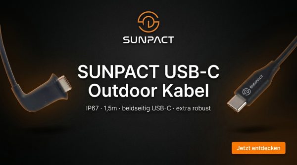 SunPact USB-C Outdoor-Kabel für Camping und Boote